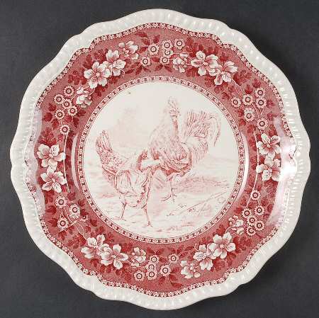 Tower Pink (Game Bird Center) Dinner Plate