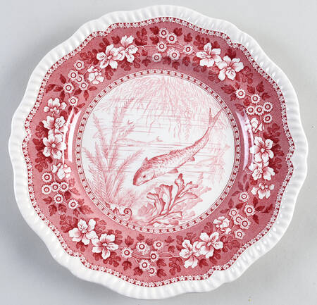 Tower Pink (Fish Center) Large Dinner Plate