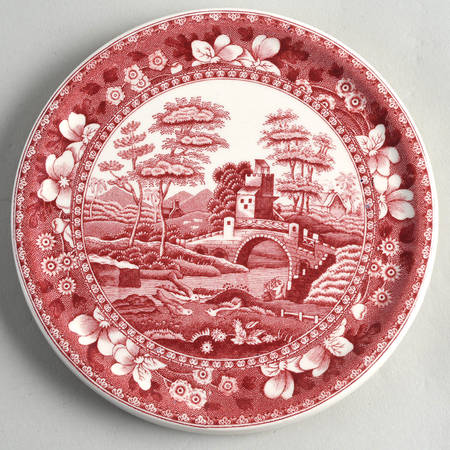 Tower Pink (Newer Backstamp) Tea Tile