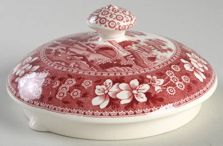 Tower Pink (Newer Backstamp) Lid for Large Kettle