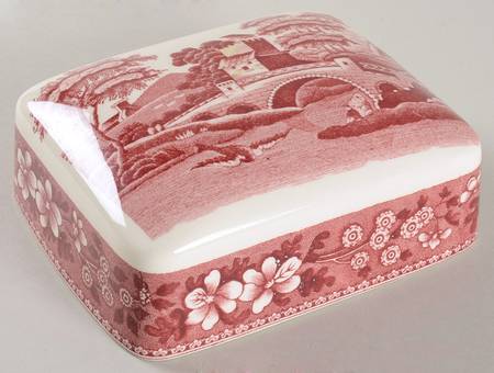 Tower Pink (Newer Backstamp) Lid for Square Butter