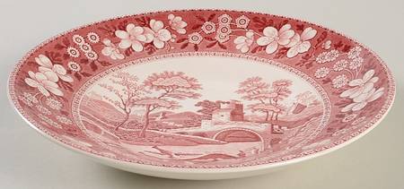 Tower Pink (Newer Backstamp) Coupe Soup Bowl