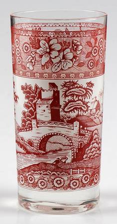 Tower Pink (Newer Backstamp) Glassware Tall Tumbler