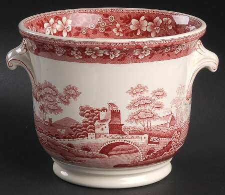 Tower Pink (Newer Backstamp) 6" Cachepot