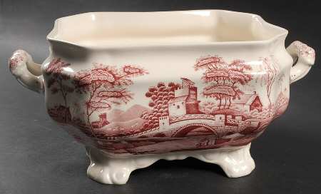 Tower Pink (Newer Backstamp) Tureen No Lid