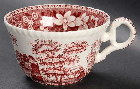 Tower Pink (Newer Backstamp) Flat Cup