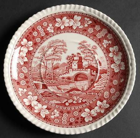 Tower Pink (Newer Backstamp) Saucer for Cream Soup Bowl