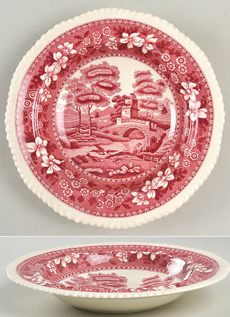 Tower Pink (Older Backstamp) Round Butter No Lid