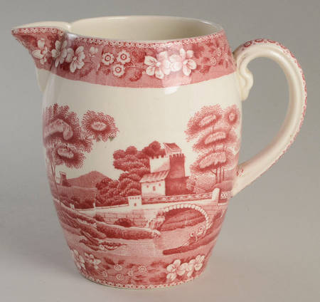 Tower Pink (Older Backstamp) 32 Oz Jug by Spode