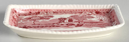Tower Pink (Older Backstamp) 6" Rectangular Tray