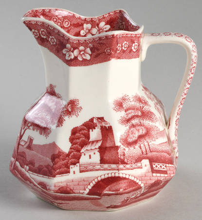 Tower Pink (Older Backstamp) Octagonal Creamer