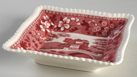 Tower Pink (Older Backstamp) 5" Square Tray