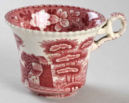 Tower Pink (Older Backstamp) Flat Cup