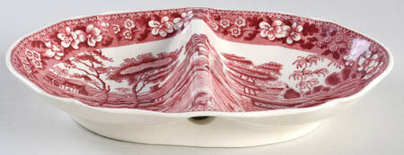 Tower Pink (Older Backstamp) 2-Part Relish