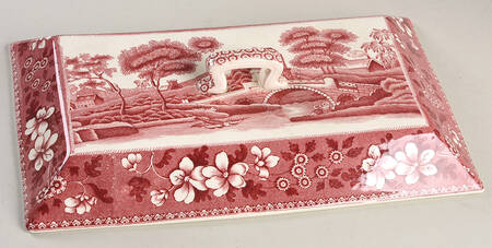 Tower Pink (Older Backstamp) Lid for Rectangular Covered Divided Vegetable