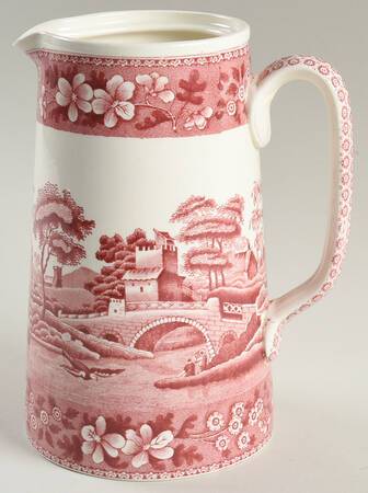 Tower Pink (Older Backstamp) Hot Water Jug No Lid