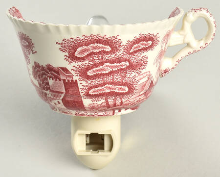 Tower Pink (Older Backstamp) 1 5/8" + cup (H) Night Light/Cup HC