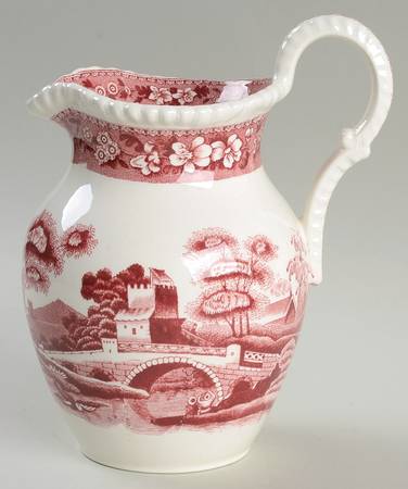 Tower Pink (Older Backstamp) 28 Oz Pitcher by Spode