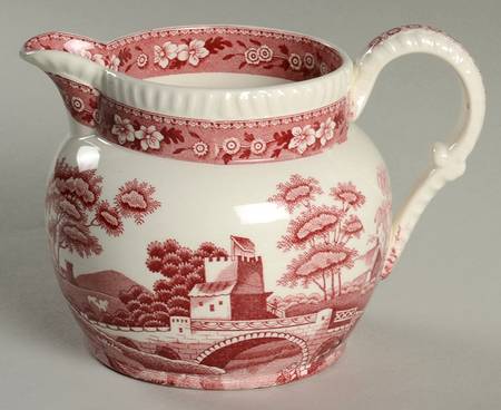 Tower Pink (Older Backstamp) Milk Jug by Spode