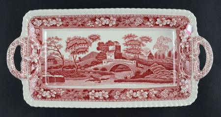 Tower Pink (Older Backstamp) Large Sandwich Tray