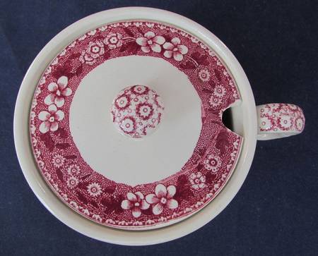 Tower Pink (Older Backstamp) Lid for Mustard Pot