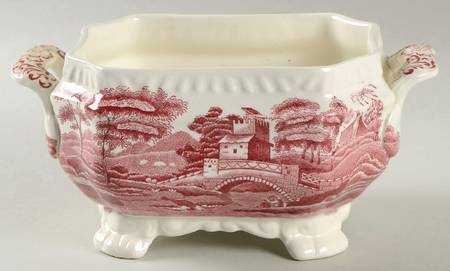 Tower Pink (Older Backstamp) Sauce Boat No LId