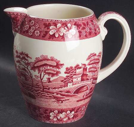 Tower Pink (Older Backstamp) 48 Oz Jug by Spode
