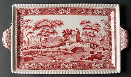 Tower Pink (Older Backstamp) Large Sandwich Tray