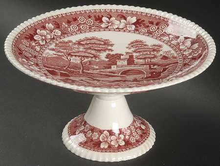 Tower Pink (Older Backstamp) Round Compote (Height X Width)
