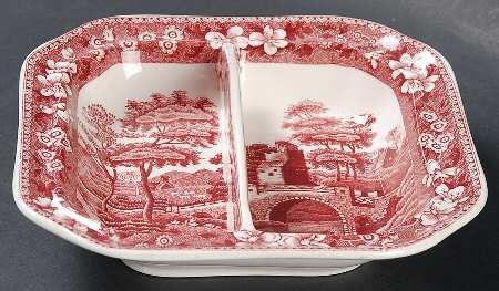 Tower Pink (Older Backstamp) 2-Part Relish
