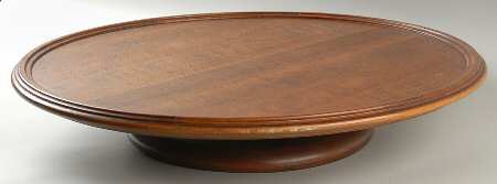 Tower Pink (Older Backstamp) Wood Lazy Susan Base