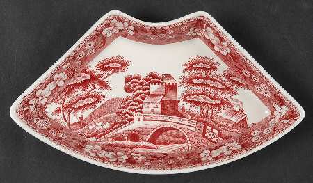 Tower Pink (Older Backstamp) Lazy Susan-Side Dish by Spode