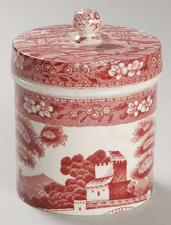 Tower Pink (Older Backstamp) Candy Jar & Lid