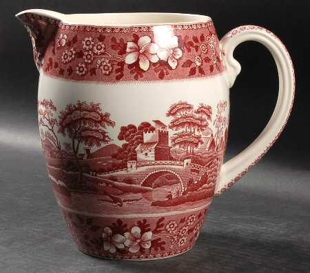 Tower Pink (Older Backstamp) 72 Oz Pitcher by Spode