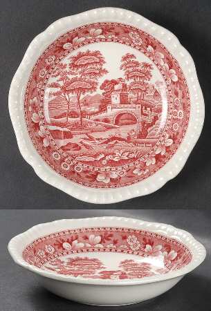 Tower Pink (Older Backstamp) Coupe Cereal Bowl