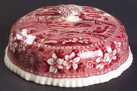Tower Pink (Older Backstamp) Lid for Round Butter