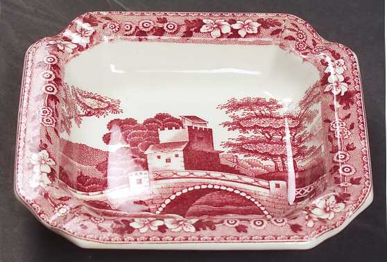 Tower Pink (Older Backstamp) 4" Square Ashtray by Spode