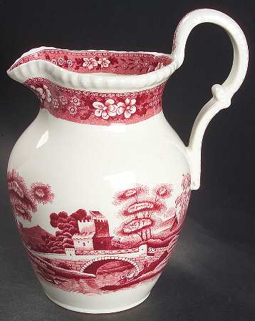 Tower Pink (Older Backstamp) 32 Oz Pitcher by Spode