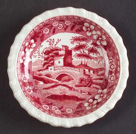 Tower Pink (Older Backstamp) Butter Pat by Spode