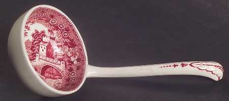 Tower Pink (Older Backstamp) Solid Piece Sauce Ladle