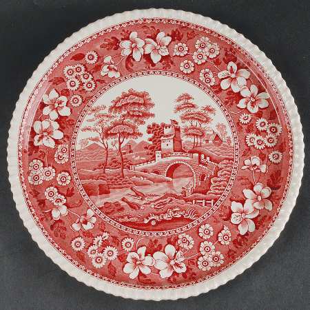Tower Pink (Older Backstamp) 12" Chop Plate (Round Platter)