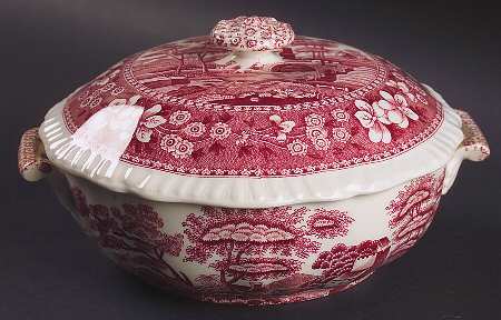 Tower Pink (Older Backstamp) Mini Round Covered Vegetable by Spode