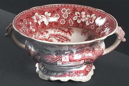 Tower Pink (Older Backstamp) 10" Large Fruit Bowl