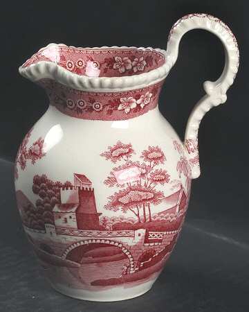 Tower Pink (Older Backstamp) 16 Oz Pitcher