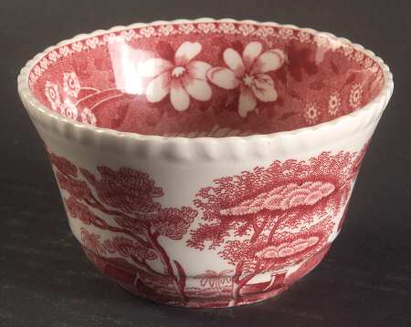 Tower Pink (Older Backstamp) Mini Open Sugar Bowl