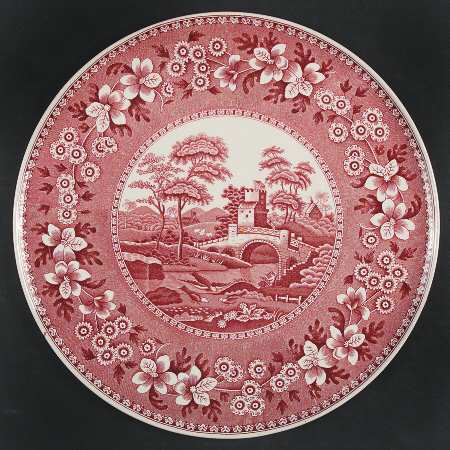 Tower Pink (Older Backstamp) Round Torte Plate