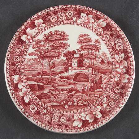 Tower Pink (Older Backstamp) Tea Tile by Spode