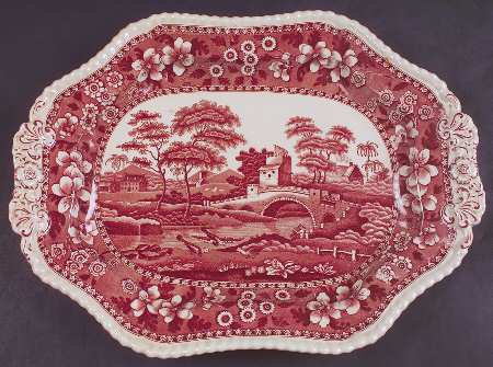 Tower Pink (Older Backstamp) Underplate for Tureen