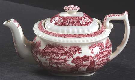Tower Pink (Older Backstamp) Mini Teapot & Lid