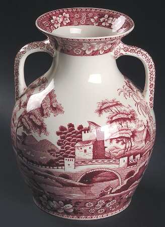 Tower Pink (Older Backstamp) Grecian Vase by Spode